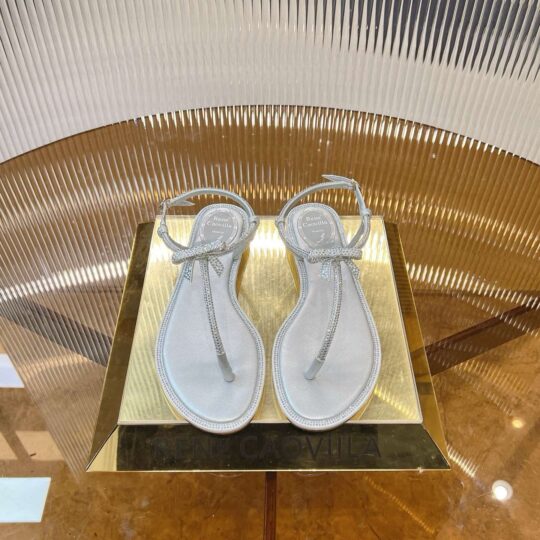 René Caovilla crystal-embellished sandals
