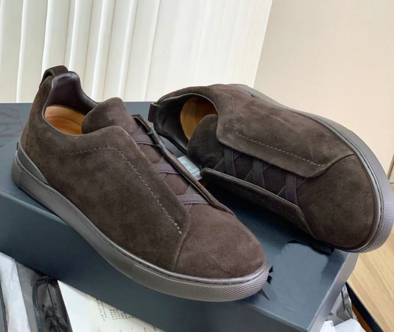 Zegna triple stitch suede - Image 2