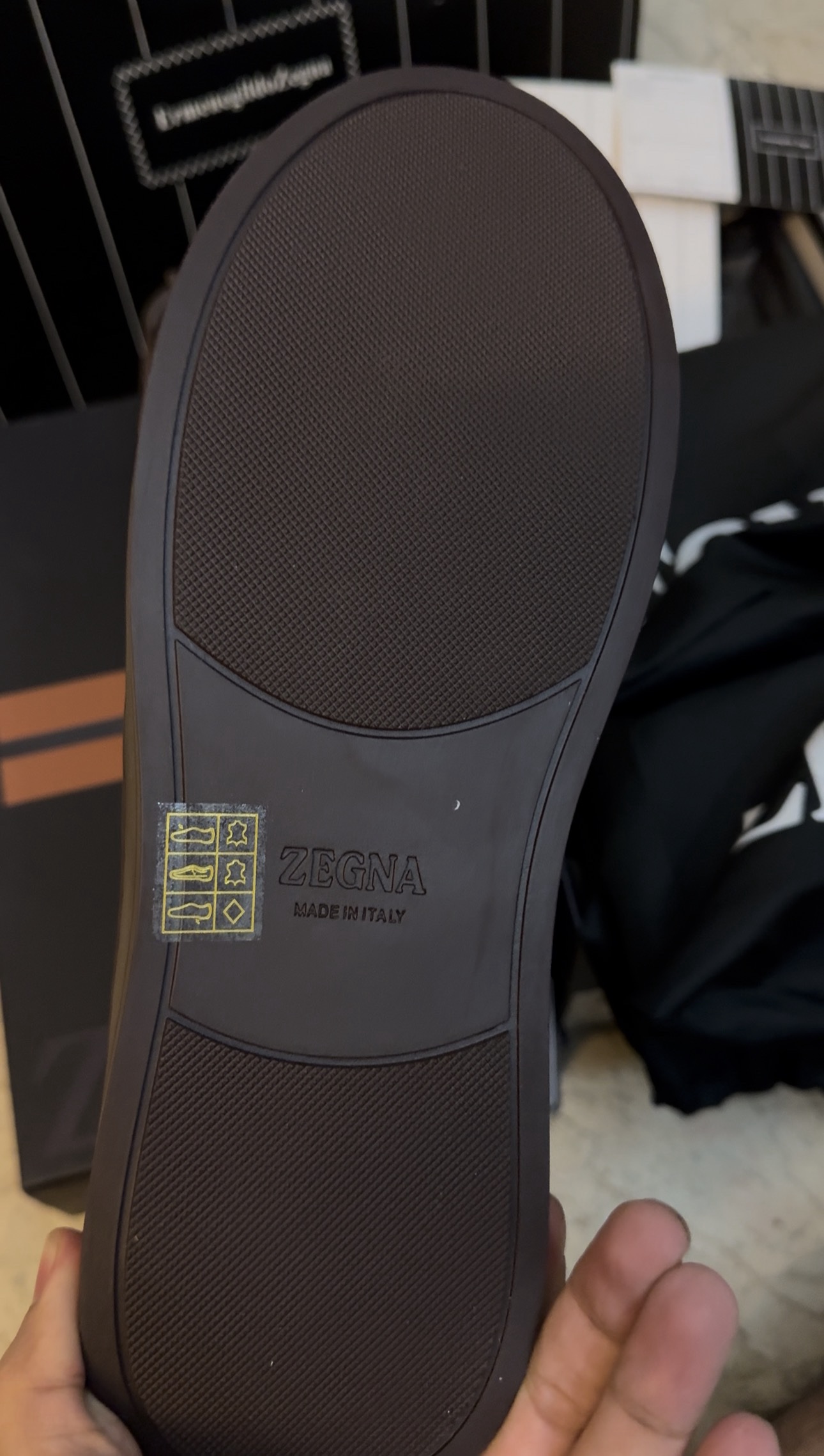 Zegna triple stitch suede - Image 4